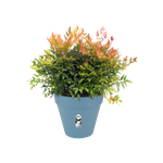 loft urban rond wielen 40cm vintage blauw